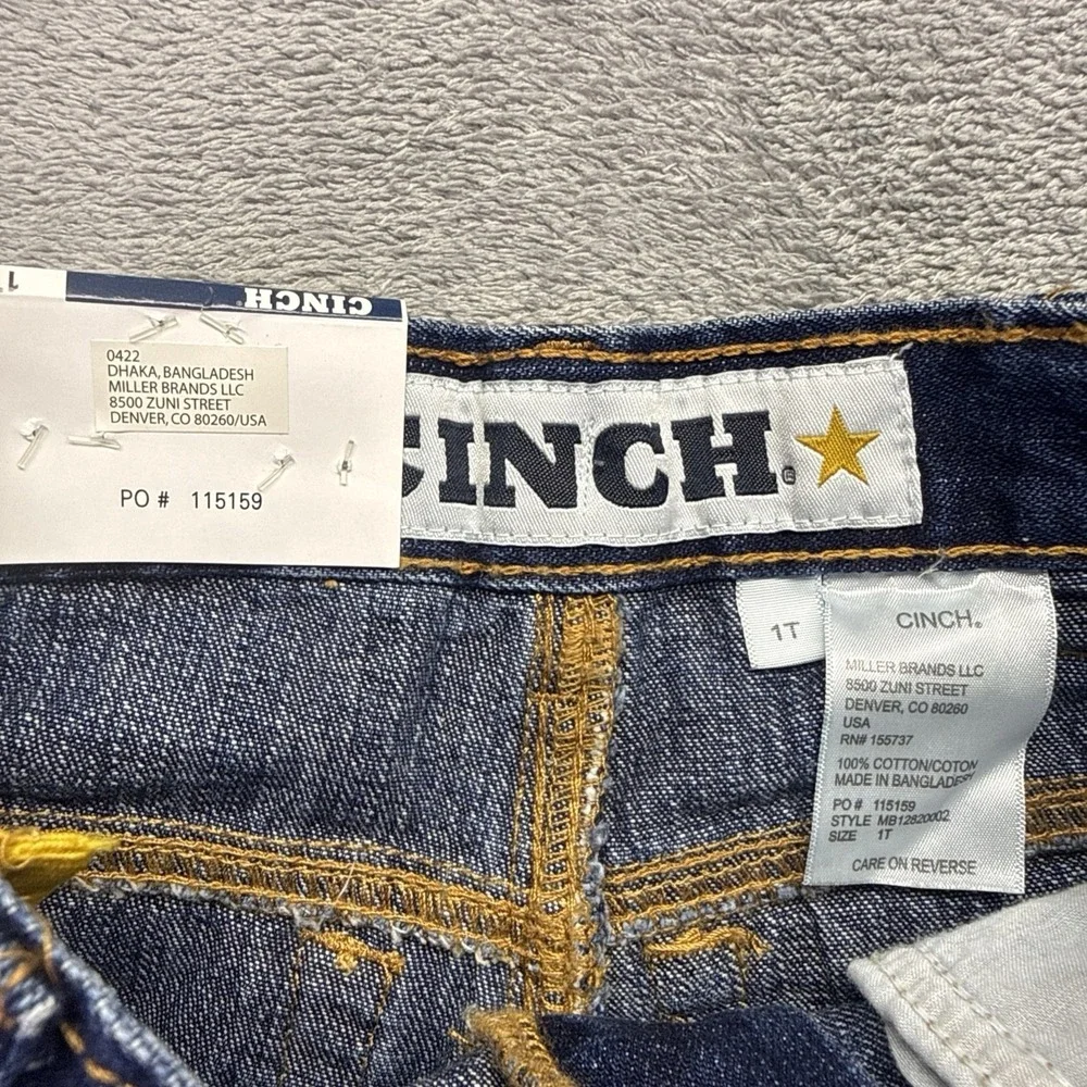 Boys Cinch White Label, Straight-Leg, Mid-Rise, Relax-Fit, Size 1T…NWT